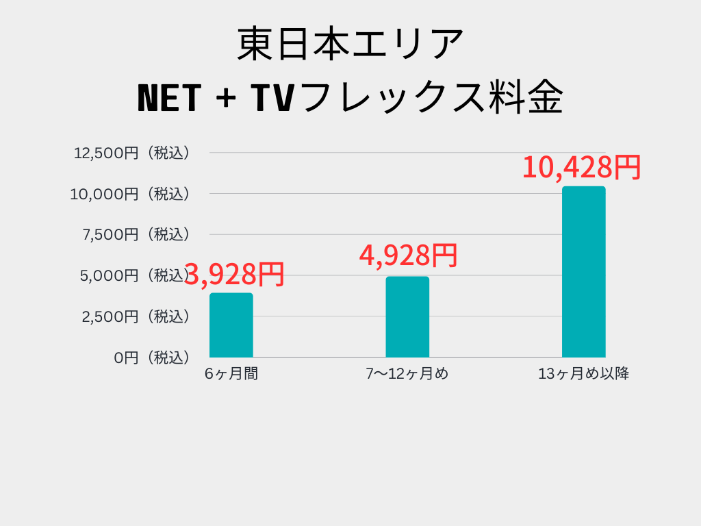 東日本エリア NET + TVフレックス料金
